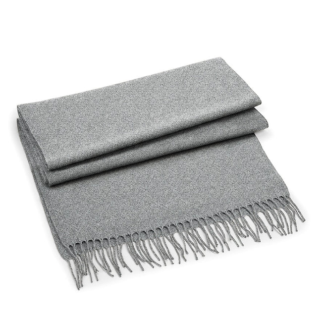 Heather Gray - Front - Beechfield Classic Woven Scarf