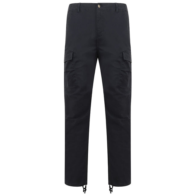 Navy - Front - Front Row Adult Unisex Stretch Cargo Pants