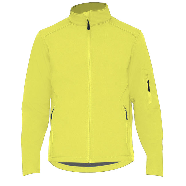 Safety Green - Front - Gildan Mens Hammer Soft Shell Jacket