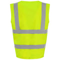 Yellow - Back - PRO RTX High Visibility Unisex Vest