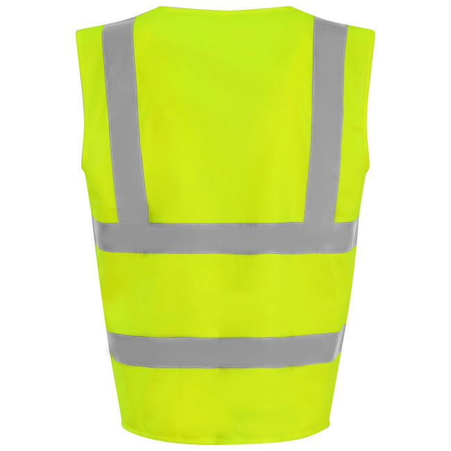 Yellow - Back - PRO RTX High Visibility Unisex Vest