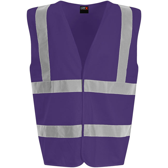 Purple - Front - PRO RTX High Visibility Unisex Vest