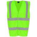Lime Green - Front - PRO RTX High Visibility Unisex Vest