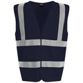 Navy - Front - PRO RTX High Visibility Unisex Vest