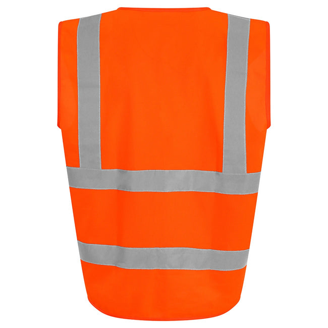 Orange - Back - PRO RTX High Visibility Unisex Vest