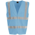 Sky Blue - Front - PRO RTX High Visibility Unisex Vest