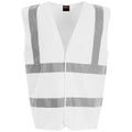 White - Front - PRO RTX High Visibility Unisex Vest