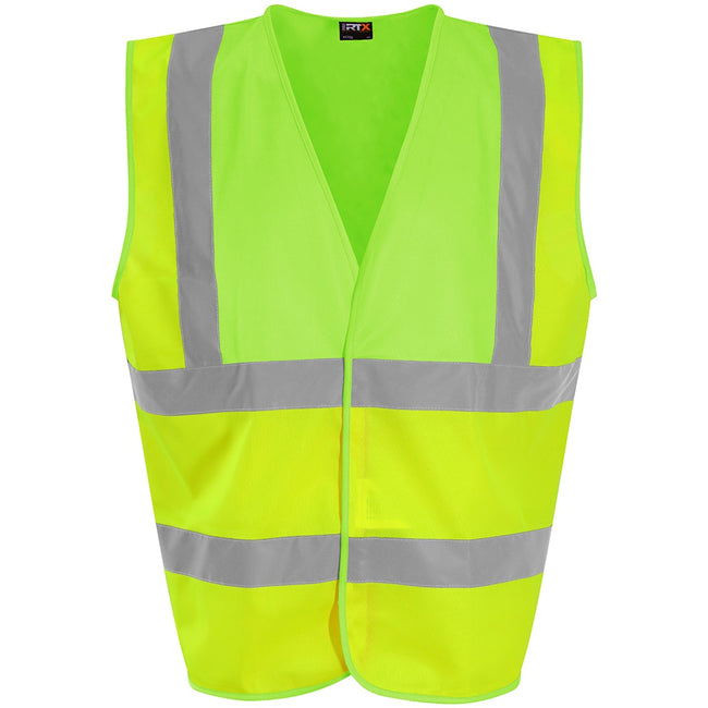 Yellow-Lime Green - Front - PRO RTX High Visibility Unisex Vest