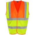 Yellow-Orange - Front - PRO RTX High Visibility Unisex Vest
