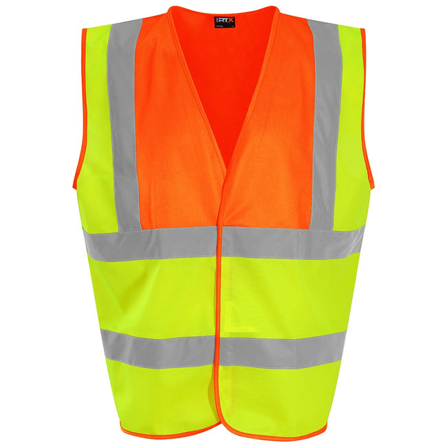 Yellow-Orange - Front - PRO RTX High Visibility Unisex Vest