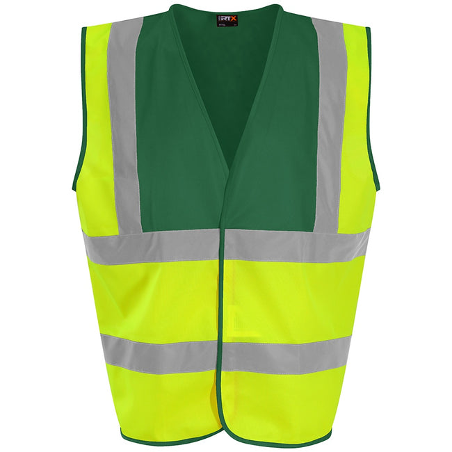 Yellow-Paramedic Green - Front - PRO RTX High Visibility Unisex Vest