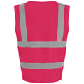 Pink - Back - PRO RTX High Visibility Unisex Vest