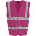 Raspberry - Front - PRO RTX High Visibility Unisex Vest