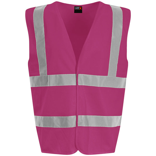 Raspberry - Front - PRO RTX High Visibility Unisex Vest