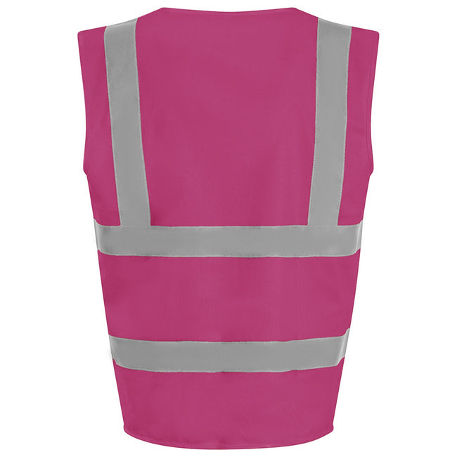 Raspberry - Back - PRO RTX High Visibility Unisex Vest