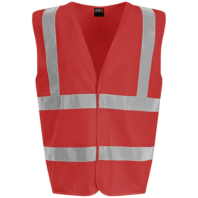 Red - Front - PRO RTX High Visibility Unisex Vest