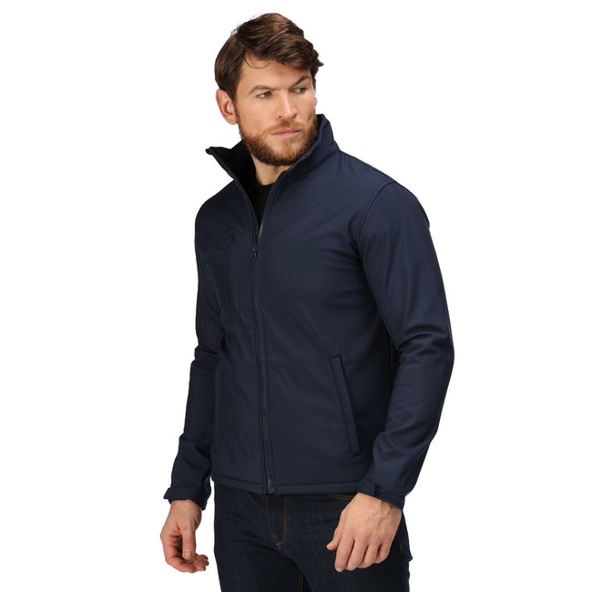 Navy-Navy - Side - Regatta Professional Mens Ablaze Three Layer Soft Shell Jacket