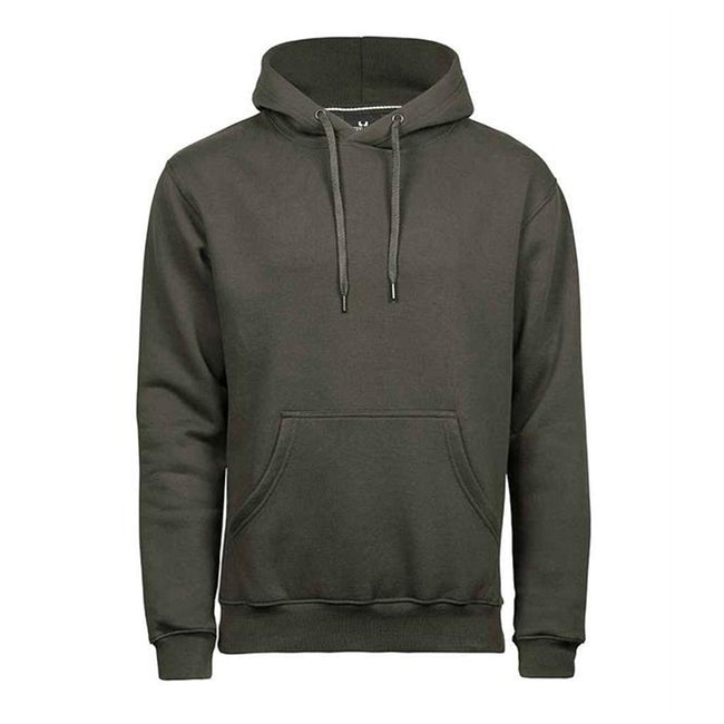 Deep Green - Front - Tee Jays Mens Hooded Sweatshirt