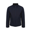 Navy Marl - Front - Regatta Mens Limestone Marl Soft Shell Jacket