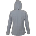 Grey Marl - Back - SOLS Womens-Ladies Replay Hooded Soft Shell Jacket