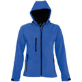 Royal Blue - Front - SOLS Womens-Ladies Replay Hooded Soft Shell Jacket