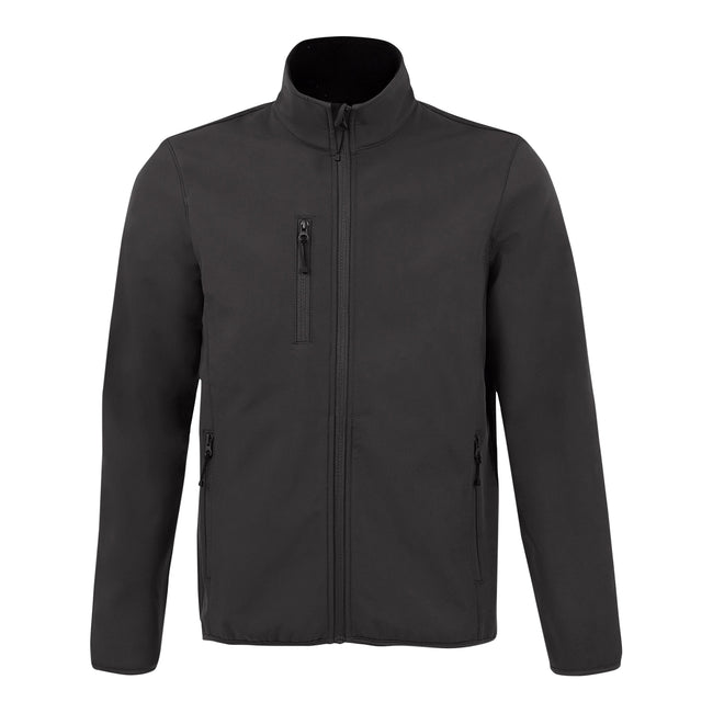 Charcoal - Front - SOLS Mens Radian Soft Shell Jacket
