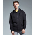 Black - Back - Anthem Mens Full Zip Hoodie