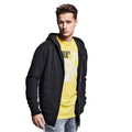 Black - Side - Anthem Mens Full Zip Hoodie
