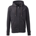 Charcoal - Front - Anthem Mens Full Zip Hoodie