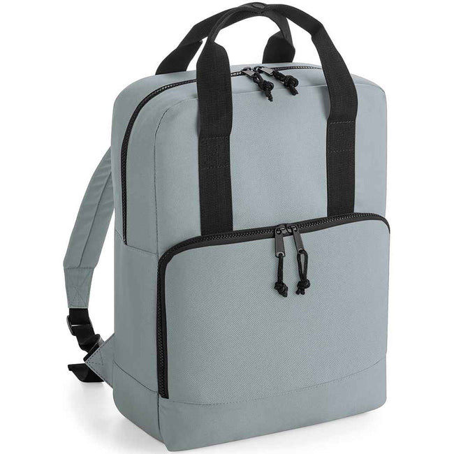 Gray - Front - Bagbase Cooler Recycled Backpack