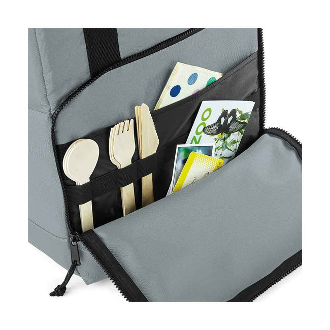 Gray - Lifestyle - Bagbase Cooler Recycled Backpack