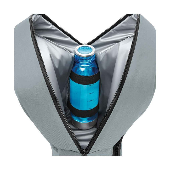 Gray - Pack Shot - Bagbase Cooler Recycled Backpack