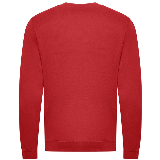 Fire Red - Back - Awdis Mens Sweatshirt