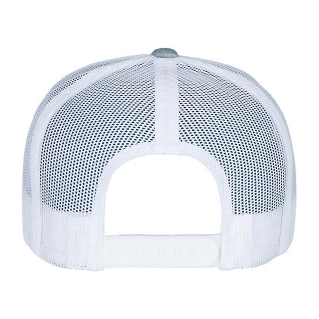 Gray-White Heather - Back - Flexfit Retro Two Tone Trucker Cap