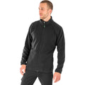 Black - Back - Result Genuine Recycled Mens Fleece Jacket