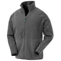 Gray - Front - Result Genuine Recycled Mens Fleece Jacket