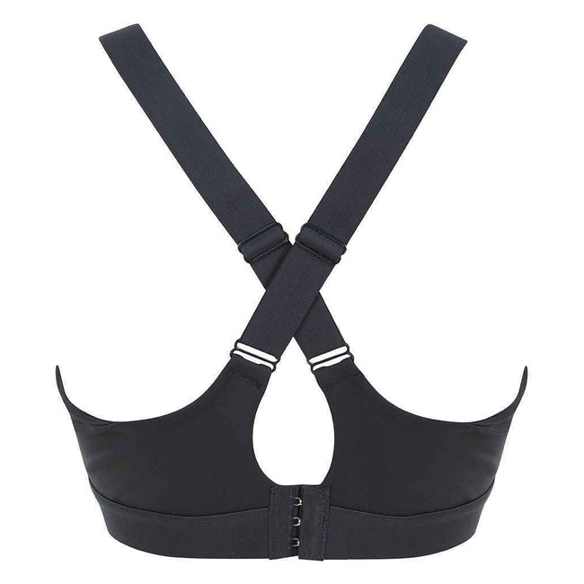 Charcoal - Side - Tombo Womens-Ladies Medium Impact Core Bra