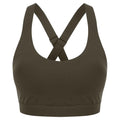 Olive Green - Front - Tombo Womens-Ladies Medium Impact Core Bra