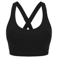 Black - Front - Tombo Womens-Ladies Medium Impact Core Bra