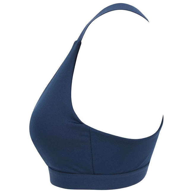 Navy - Side - Tombo Womens-Ladies Medium Impact Core Bra