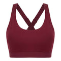 Dark Burgundy - Front - Tombo Womens-Ladies Medium Impact Core Bra