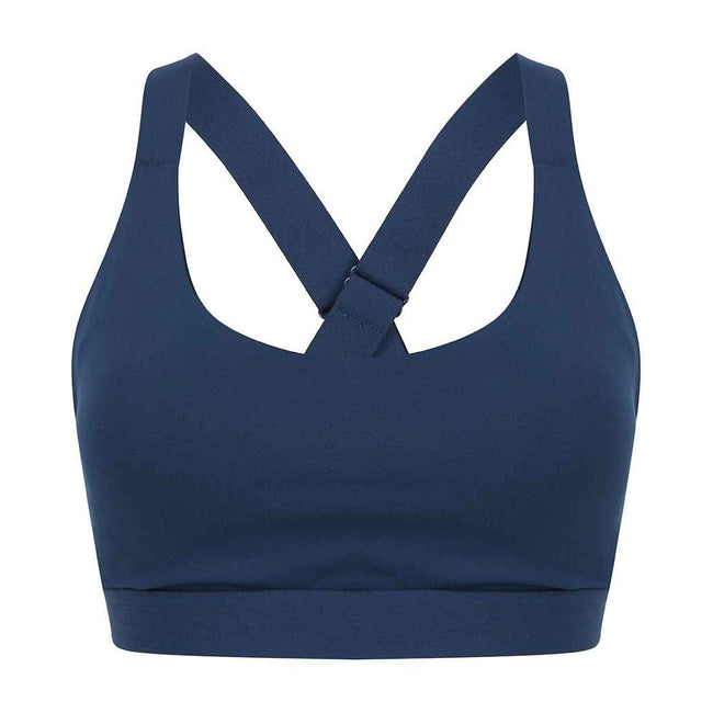Navy - Front - Tombo Womens-Ladies Medium Impact Core Bra