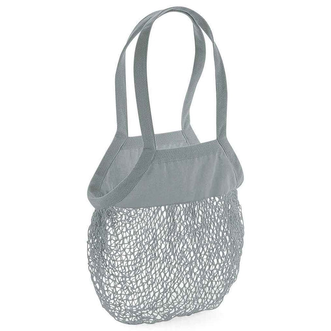 Gray - Front - Westford Mill Mesh Tote Bag