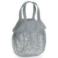 Gray - Front - Westford Mill Mini Mesh Tote Bag