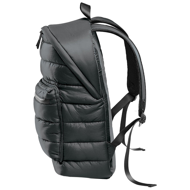 Black - Side - Stormtech Stavanger Quilted Knapsack
