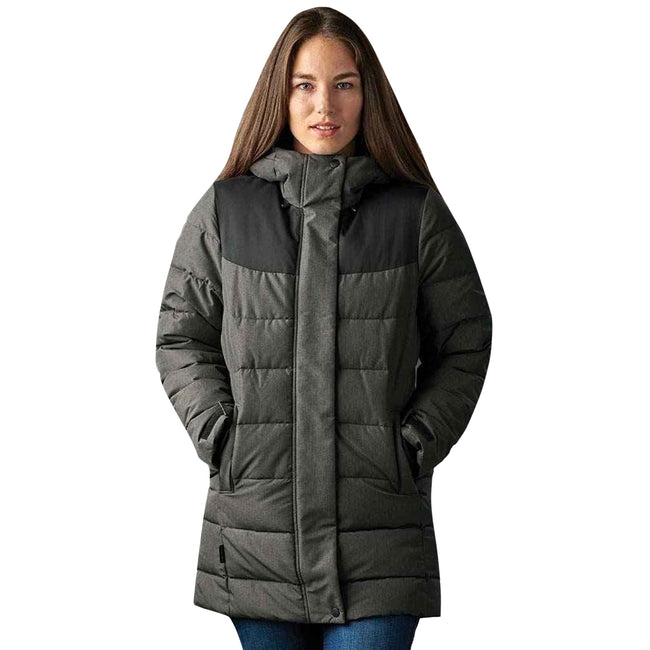 Gray Heather - Back - Stormtech Womens-Ladies Oslo HD Parka