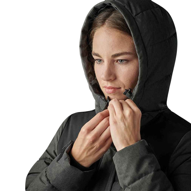 Gray Heather - Close up - Stormtech Womens-Ladies Oslo HD Parka