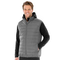 Gray - Back - Result Mens Promo Core Padded Body Warmer