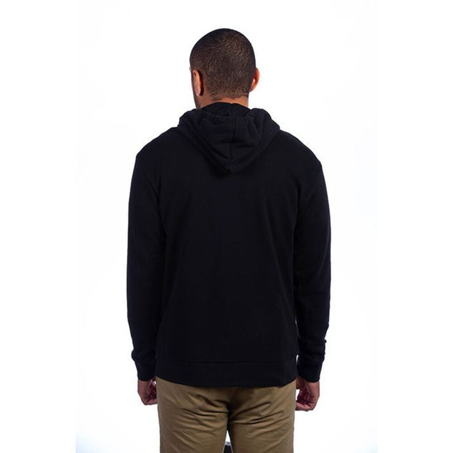 Black - Back - Next Level Mens Hoodie