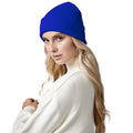 Bright Royal Blue - Back - Beechfield Original Cuffed Cotton Beanie